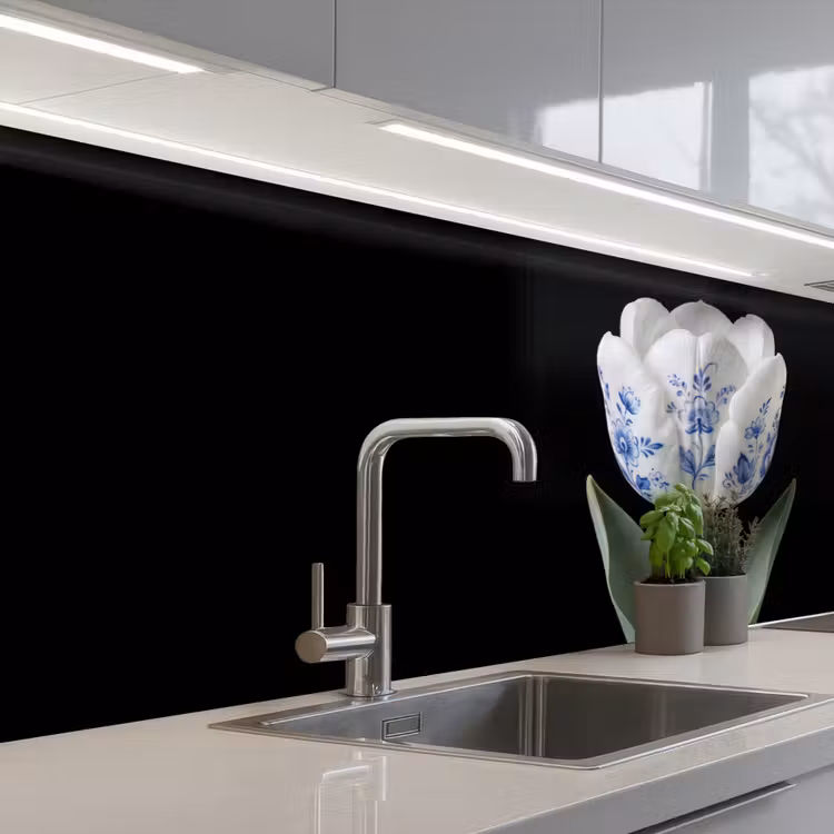 Schienale cucina - Tulipano - Motivo - Blu — 2