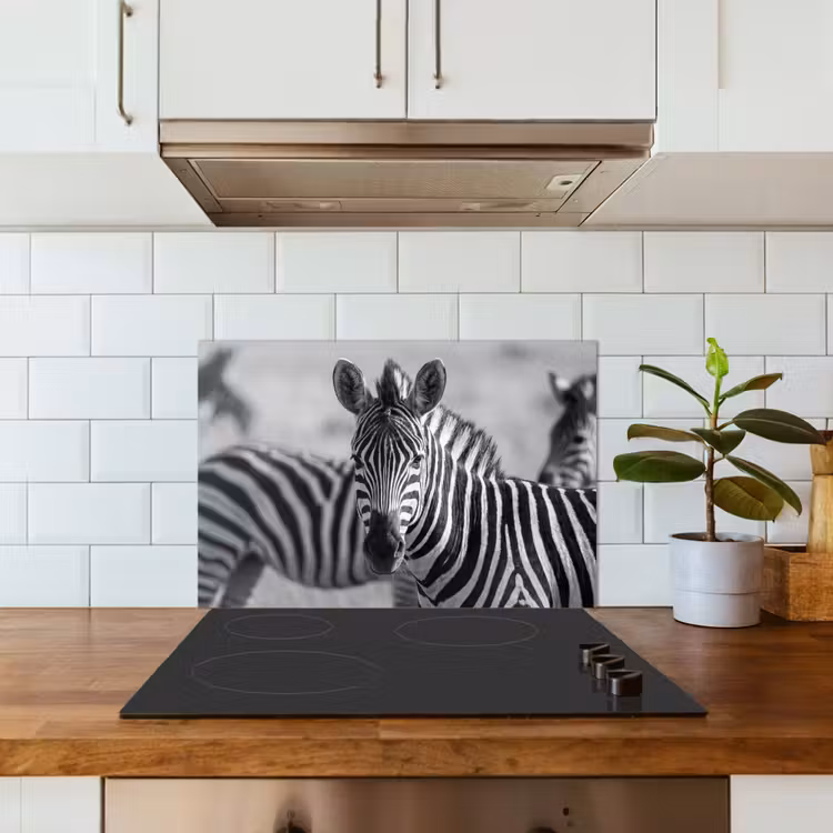 Paraschizzi cucina - Zebre - Nero - Bianco — 3