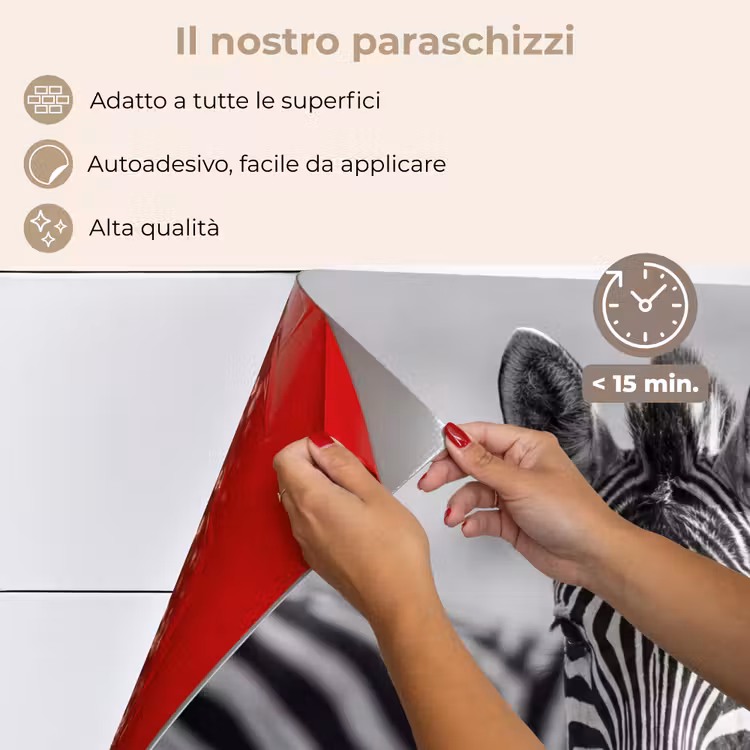 Paraschizzi cucina - Zebre - Nero - Bianco — 4