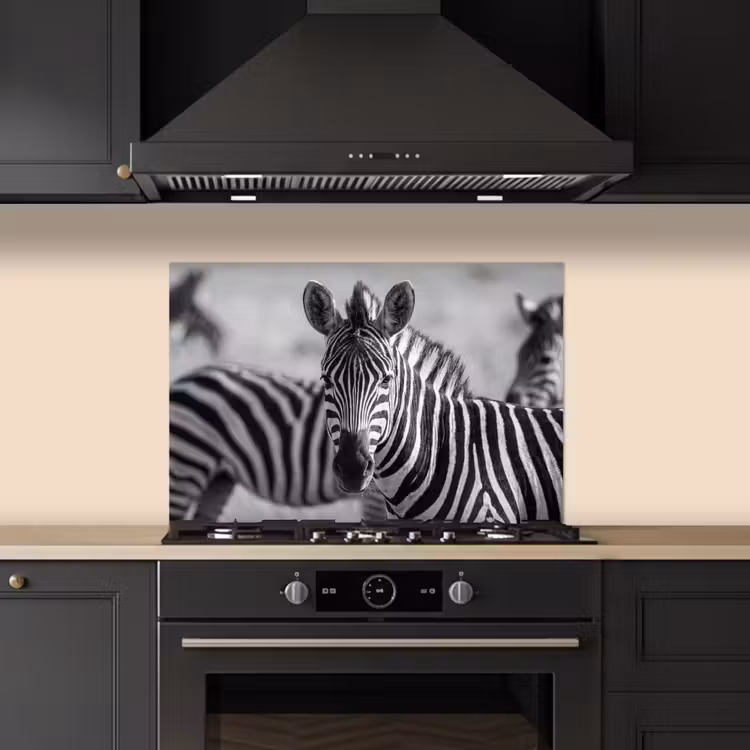 Paraschizzi cucina - Zebre - Nero - Bianco — 5