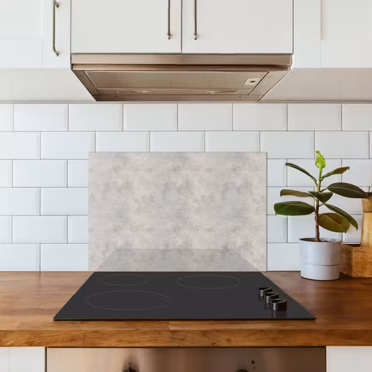 Paraschizzi cucina - Grigio - Calcestruzzo - Industriale — 3