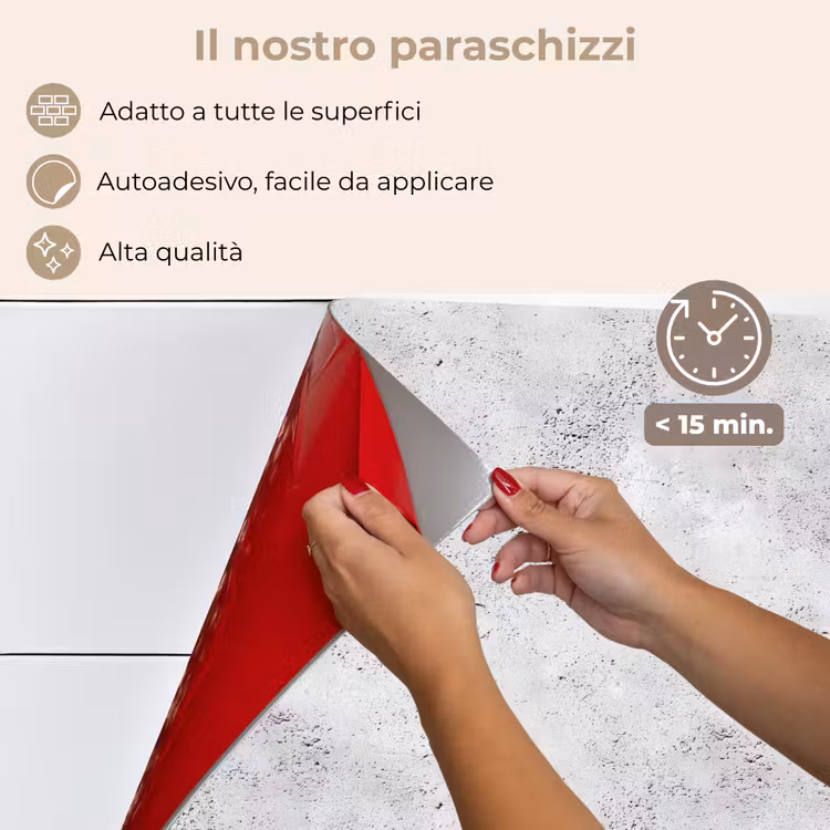 Paraschizzi cucina - Grigio chiaro - Ruvido - Sottile — 4