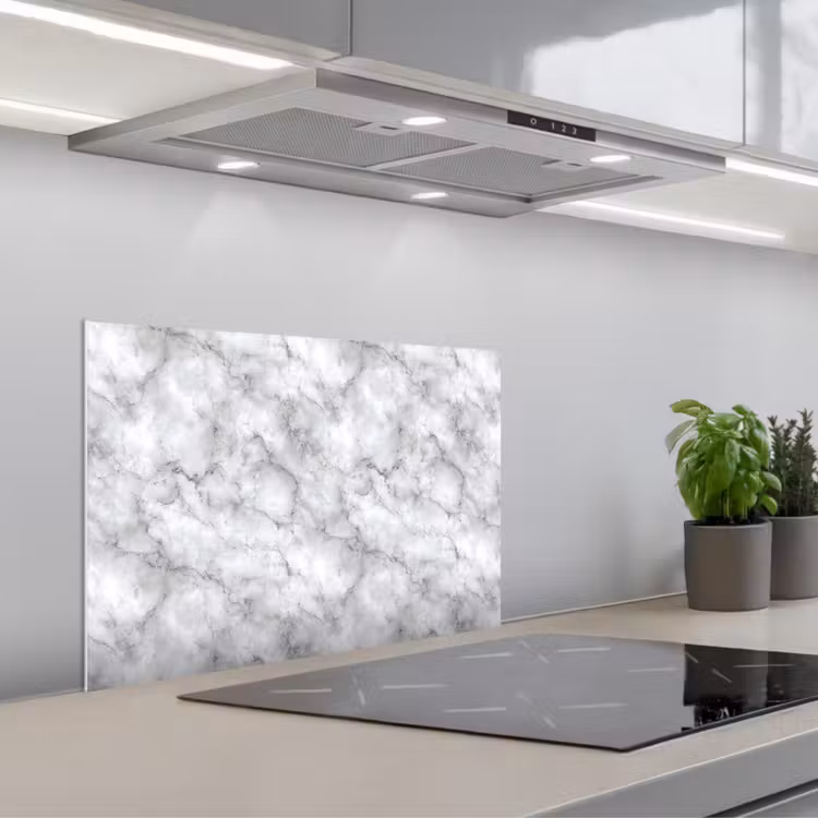 Paraschizzi cucina - Grigio - Marmo - Classico - Venature — 1