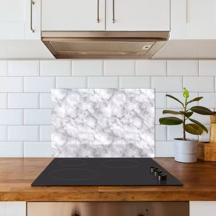 Paraschizzi cucina - Grigio - Marmo - Classico - Venature — 3