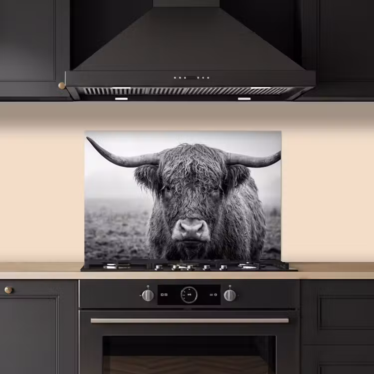Paraschizzi cucina - Highlander scozzese - Nero - Bianco - Erba — 5