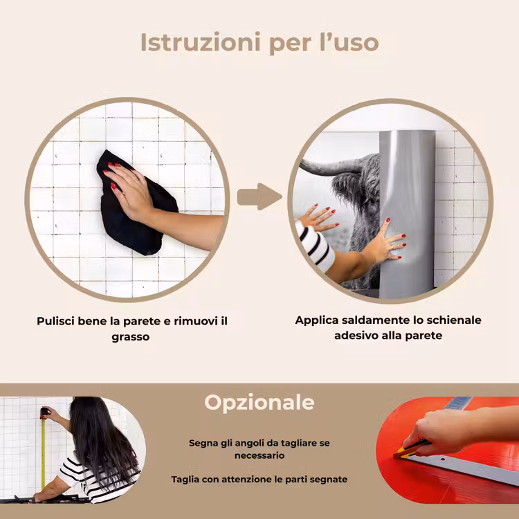 Paraschizzi cucina - Highlander scozzese - Nero - Bianco - Erba — 6