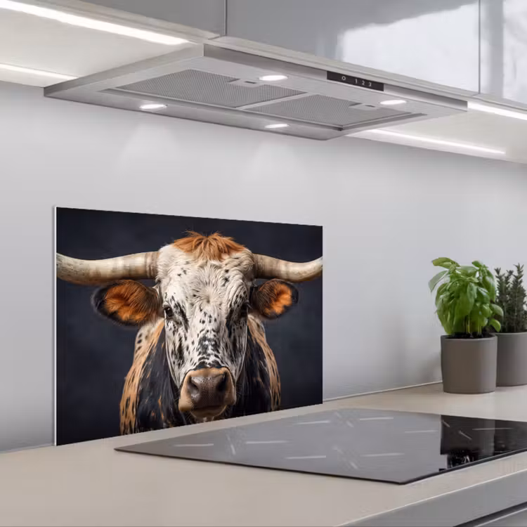 Paraschizzi cucina - Toro - Colorato - Corna — 1