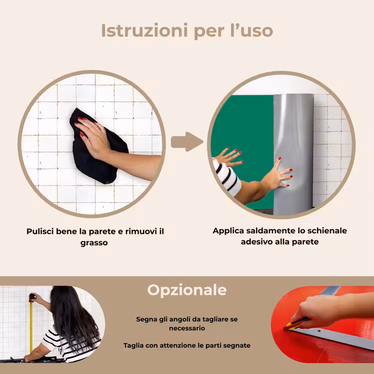 Paraschizzi cucina - Verde - Foresta - Colori — 6