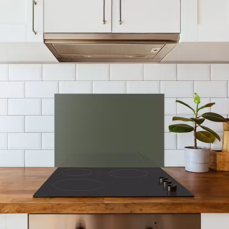 Paraschizzi cucina - Verde - Tinta unita - Verde oliva — 3