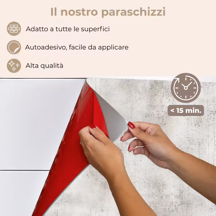 Paraschizzi cucina - Grigio - Cemento - Intemperie — 4