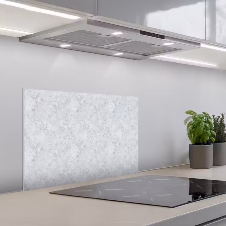 Paraschizzi cucina - Grigio - Effetto Terrazzo - Cemento — 1