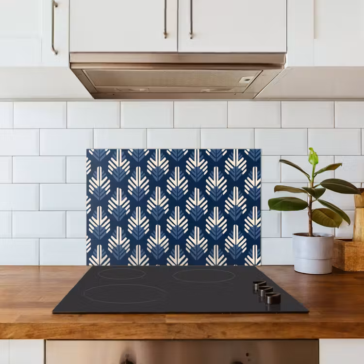 Paraschizzi cucina - Moderno - Fantasia - Blu — 3