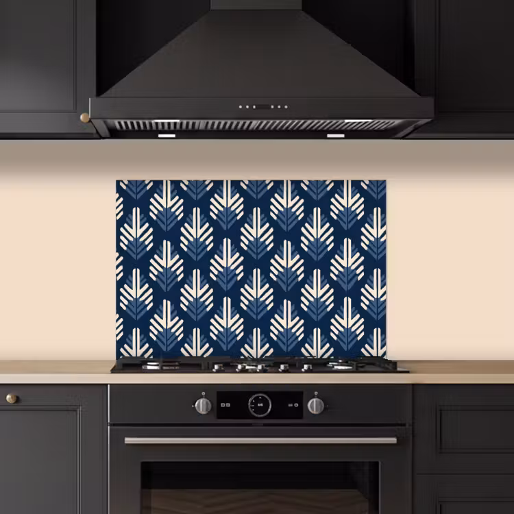 Paraschizzi cucina - Moderno - Fantasia - Blu — 5