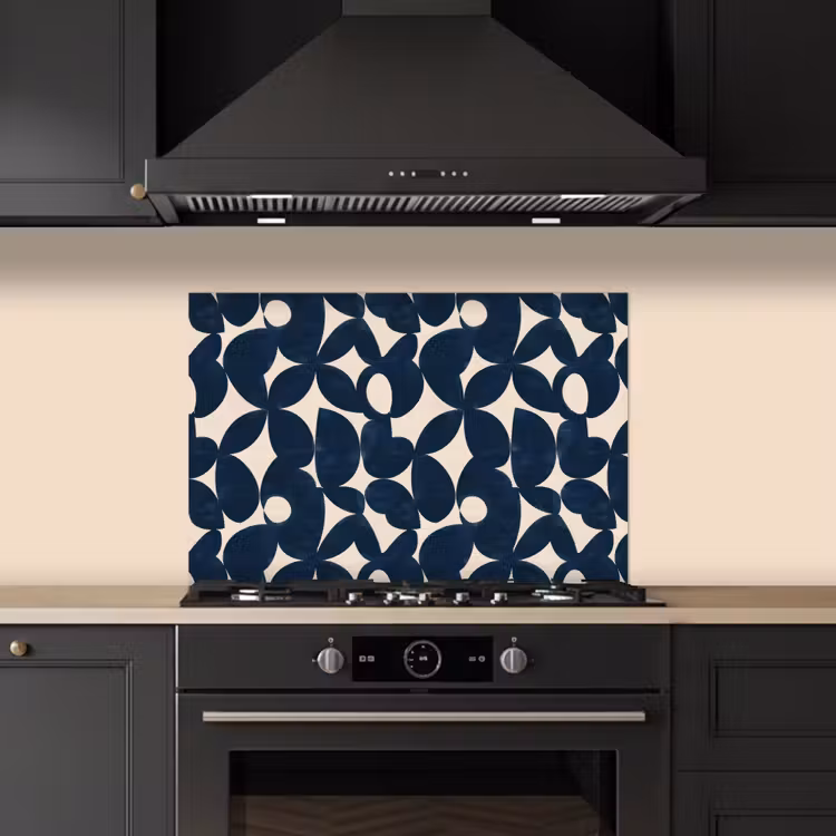 Paraschizzi cucina - Moderno - Geometrico - Blu — 5