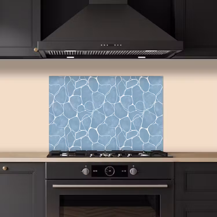 Paraschizzi cucina - Organico - Motivo - Blu — 5