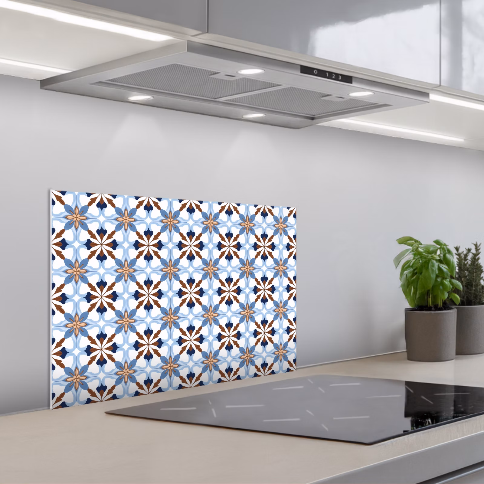 Paraschizzi cucina - Ornamento - Piastrella - Colorato — 1