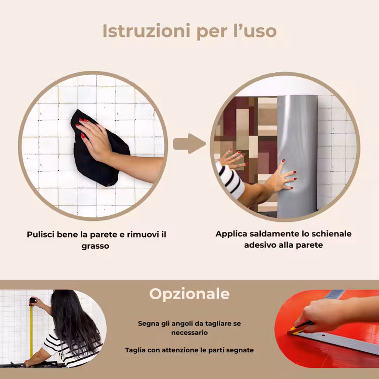Paraschizzi cucina - Moderno - Geometrico - Colorato — 6