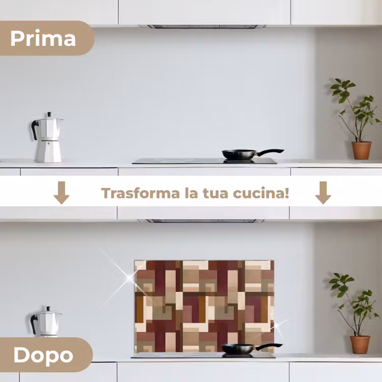 Paraschizzi cucina - Moderno - Geometrico - Colorato — 7