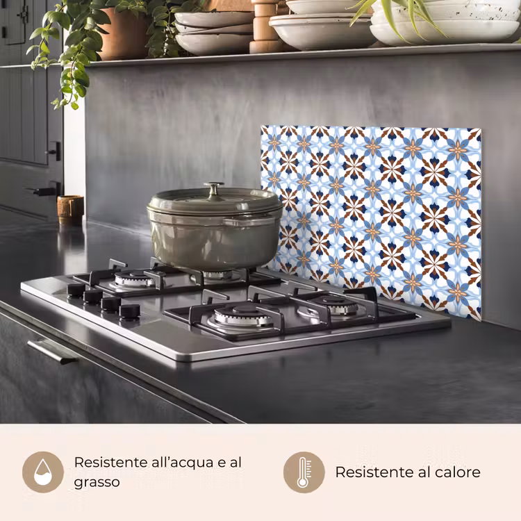 Paraschizzi cucina - Ornamento - Piastrella - Colorato — 2