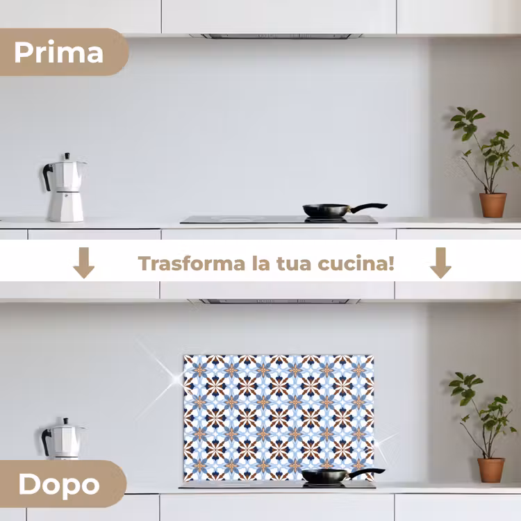 Paraschizzi cucina - Ornamento - Piastrella - Colorato — 7