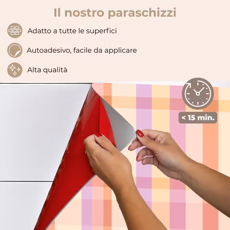 Paraschizzi cucina - Pastello - Fuori modello - Geometrico — 4