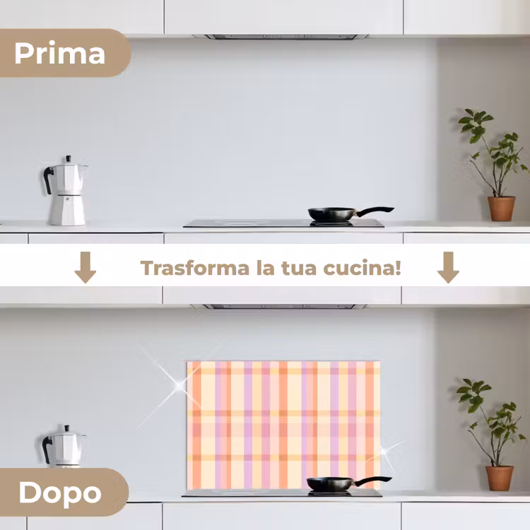 Paraschizzi cucina - Pastello - Fuori modello - Geometrico — 7