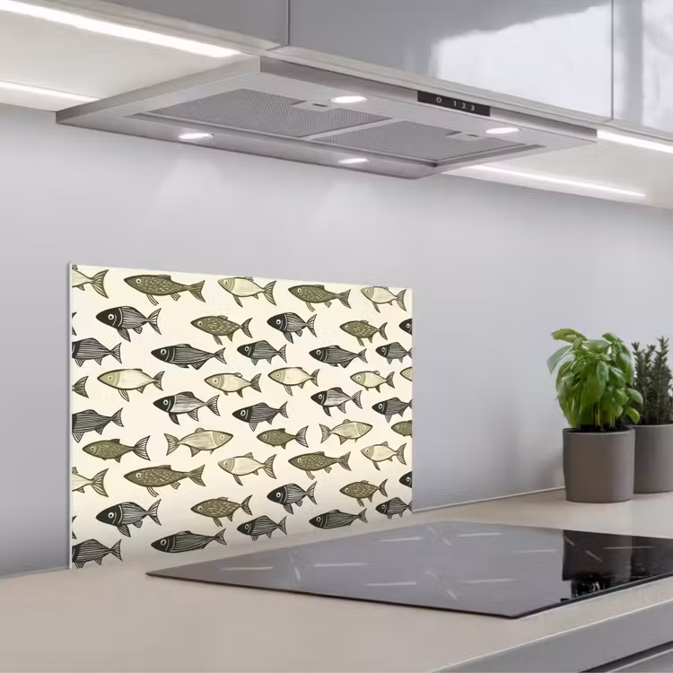 Paraschizzi cucina - Pesci - Classico - Verde — 1