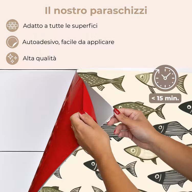Paraschizzi cucina - Pesci - Classico - Verde — 4