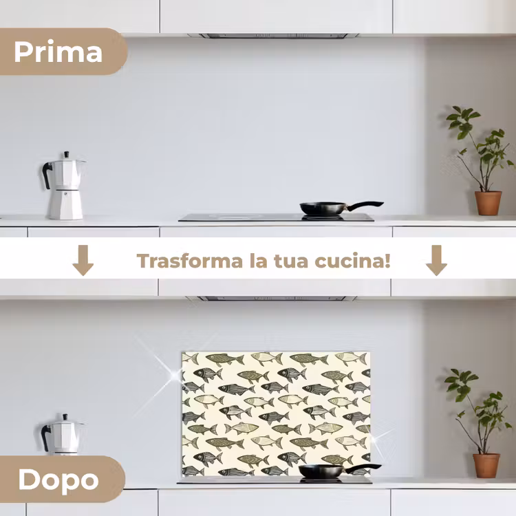 Paraschizzi cucina - Pesci - Classico - Verde — 7
