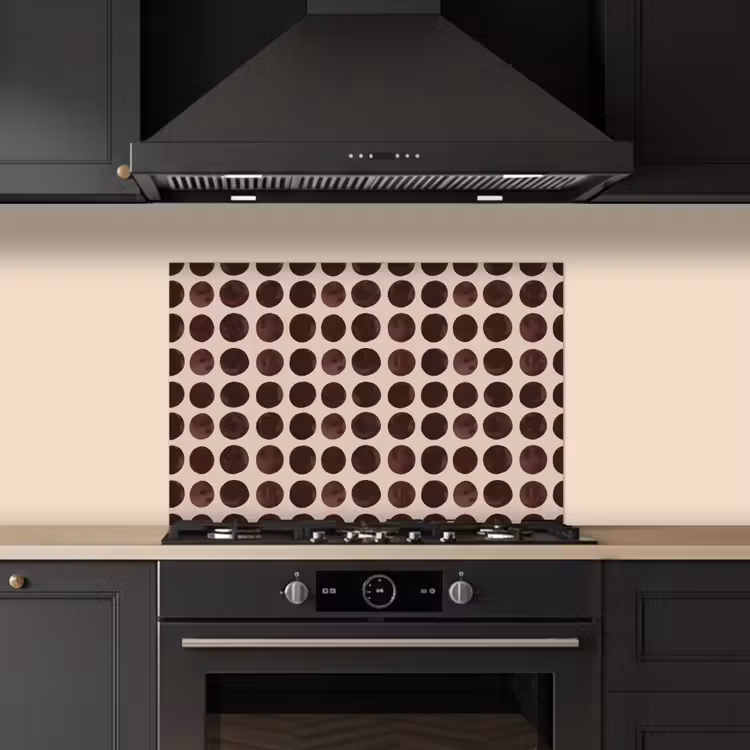 Paraschizzi cucina - Pois - Motivo - Marrone — 5
