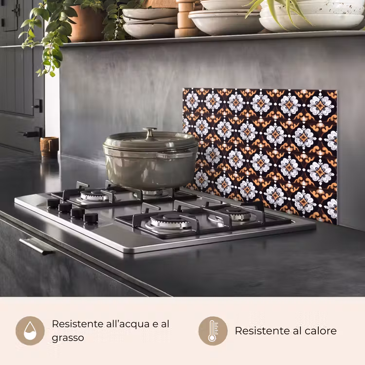 Paraschizzi cucina - Tradizionale - Elemento - Colorato — 2
