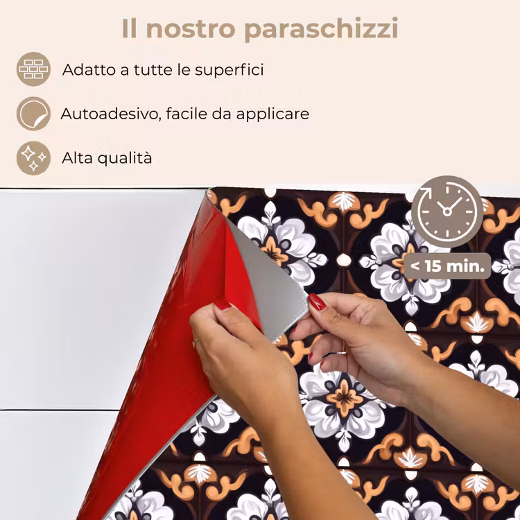 Paraschizzi cucina - Tradizionale - Elemento - Colorato — 4