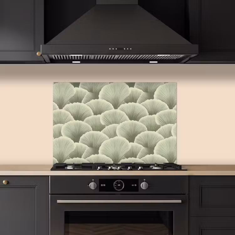 Paraschizzi cucina - Ventaglio - Foglia - Verde — 5