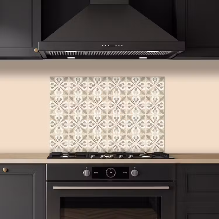 Paraschizzi cucina - Piastrella - Motivo - Beige — 5