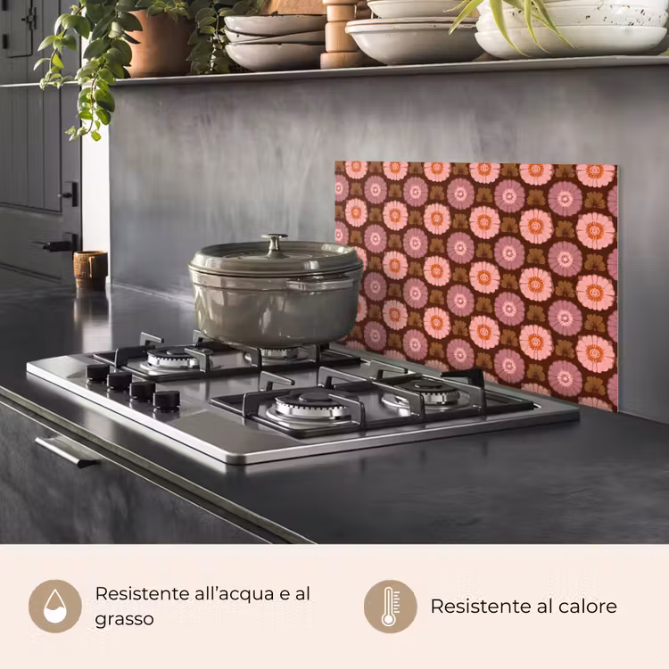 Paraschizzi cucina - Retrò - Margherita - Rosa — 2