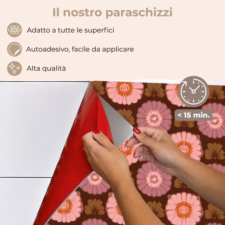 Paraschizzi cucina - Retrò - Margherita - Rosa — 4