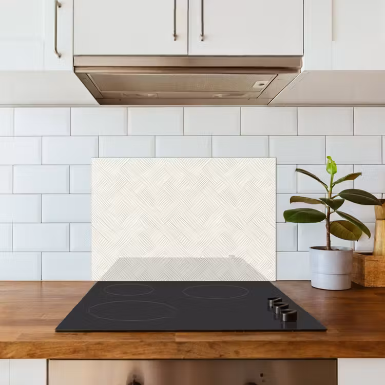 Paraschizzi cucina - Texture - Astratta - Beige — 3