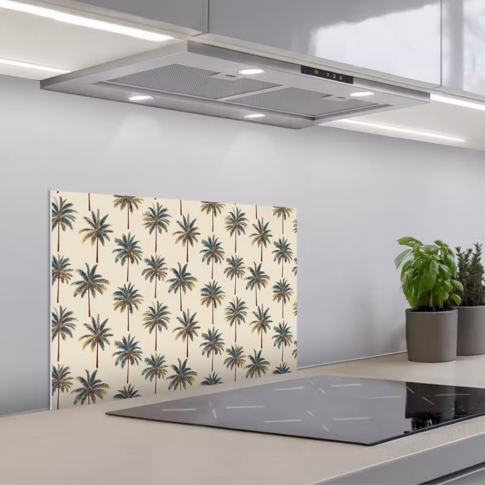 Paraschizzi cucina - Palme - Tropicale - Verde — 1