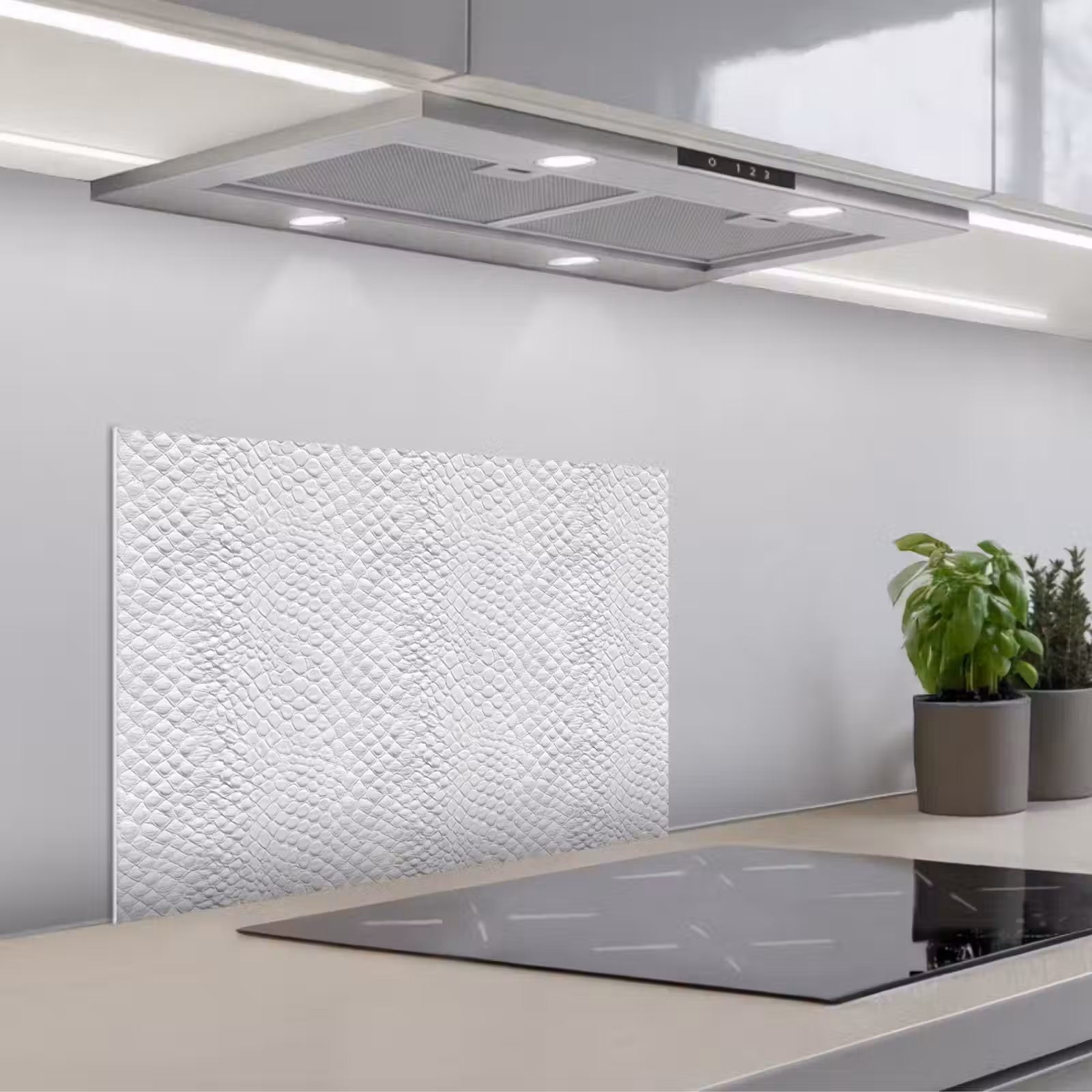 Paraschizzi cucina - Serpente - Modello - Bianco — 1