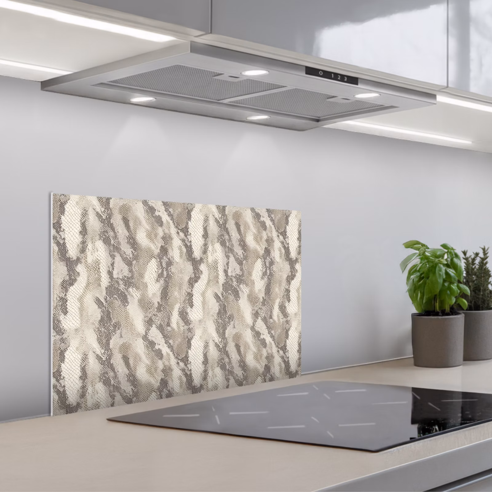Paraschizzi cucina - Serpente - Modello - Taupe — 1