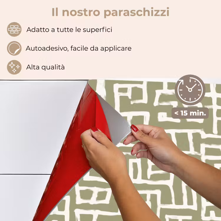 Paraschizzi cucina - Grafica - Motivo - Verde — 4