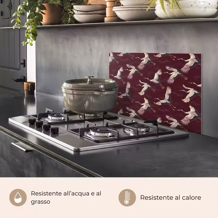 Paraschizzi cucina - Gru - Classico - Bordeaux — 2