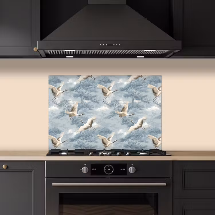 Paraschizzi cucina - Nuvole - Gru - Blu — 5