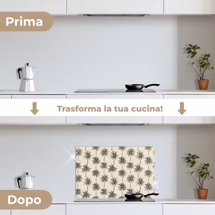Paraschizzi cucina - Palme - Tropicale - Verde — 7