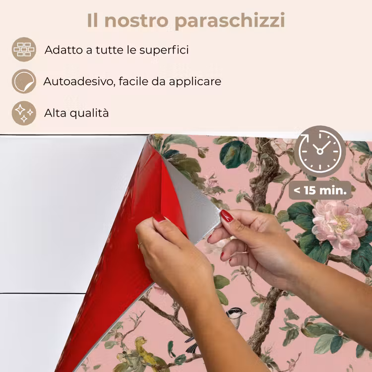 Paraschizzi cucina - Peonie - Botanico - Uccello — 4