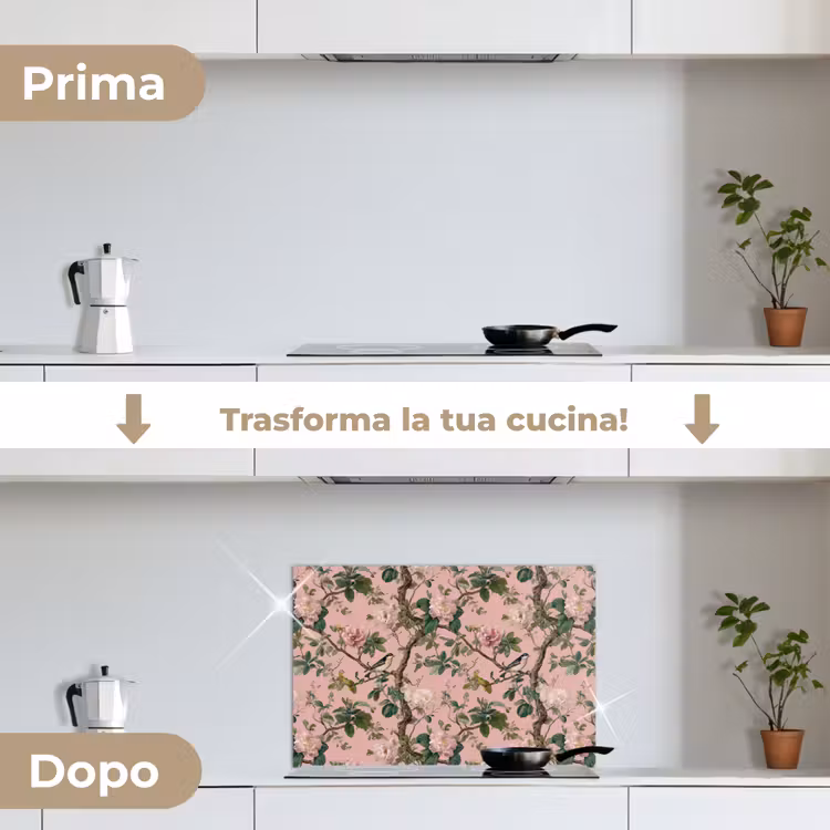 Paraschizzi cucina - Peonie - Botanico - Uccello — 7