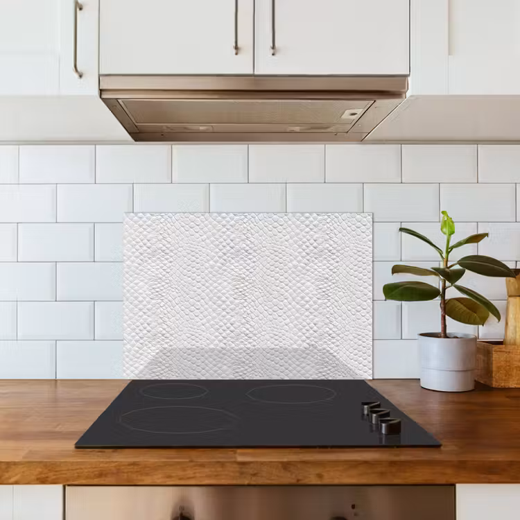 Paraschizzi cucina - Serpente - Modello - Bianco — 3