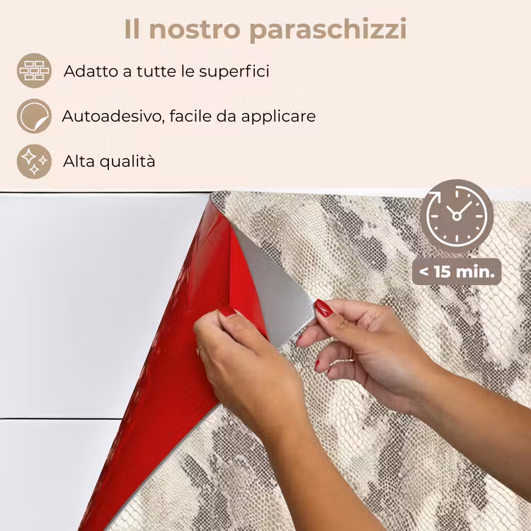 Paraschizzi cucina - Serpente - Modello - Taupe — 4