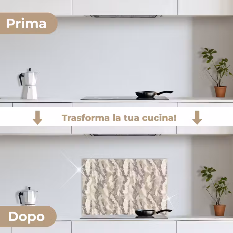 Paraschizzi cucina - Serpente - Modello - Taupe — 7