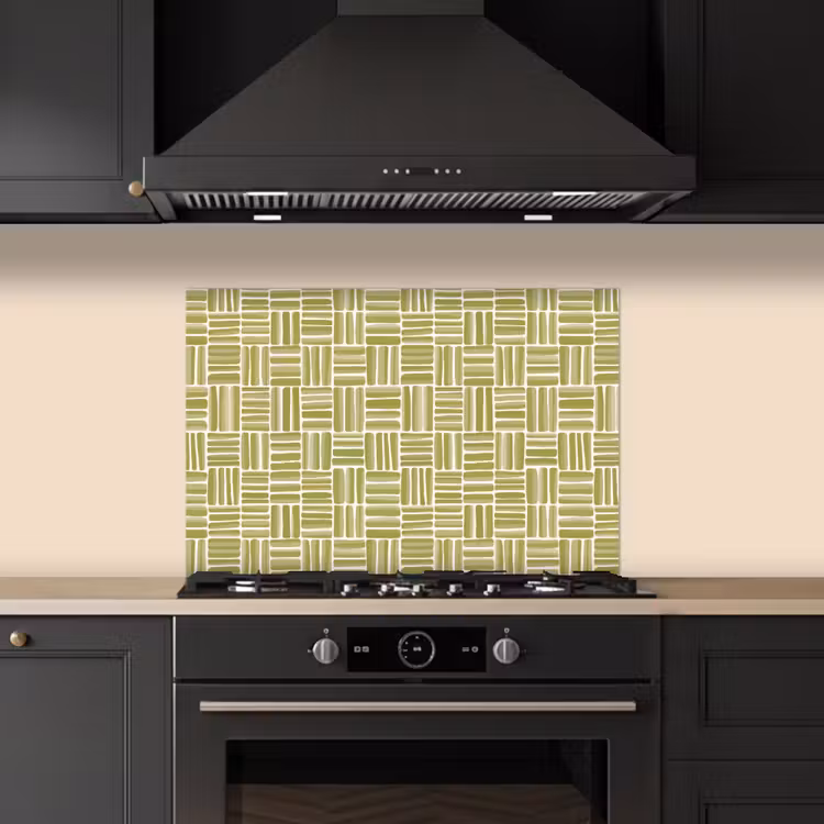 Paraschizzi cucina - Treccia - Motivo - Verde — 5